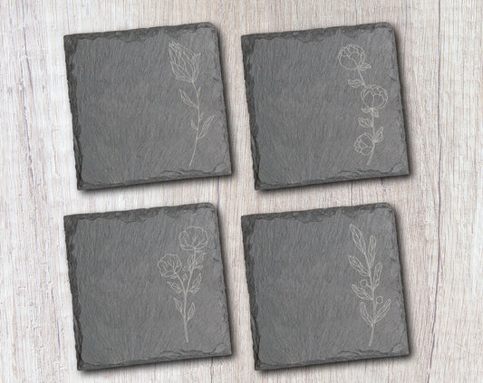 Wildflower Coaster Set