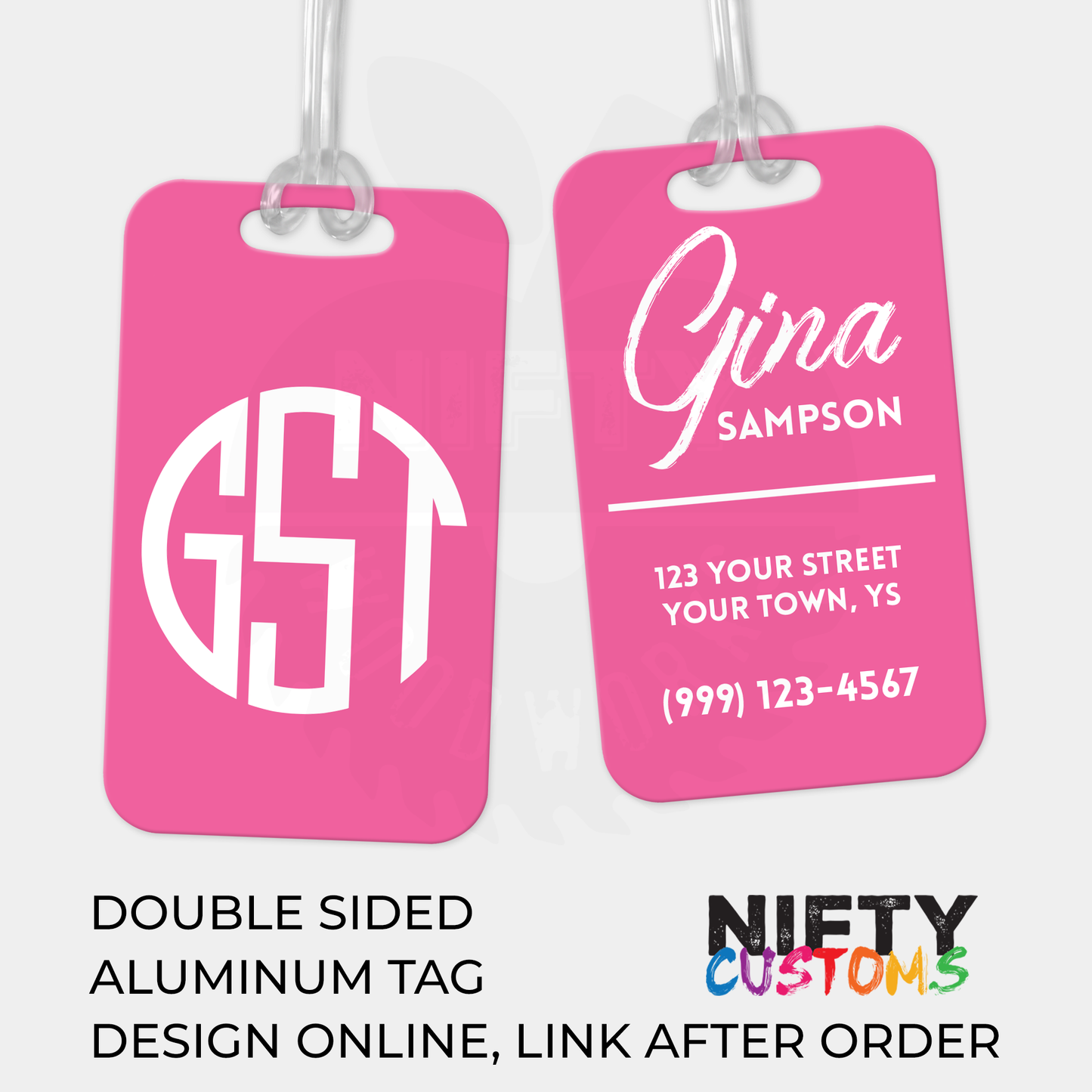 Classic Monogram Luggage Tags