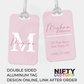 Script Monogram Luggage Tags