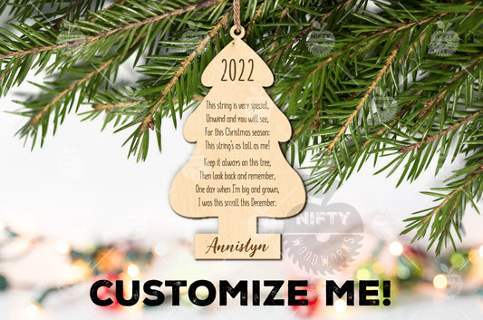 Rounded Tree Height Ornament