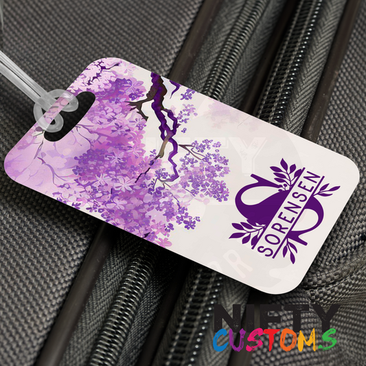 Jacaranda Luggage Tags