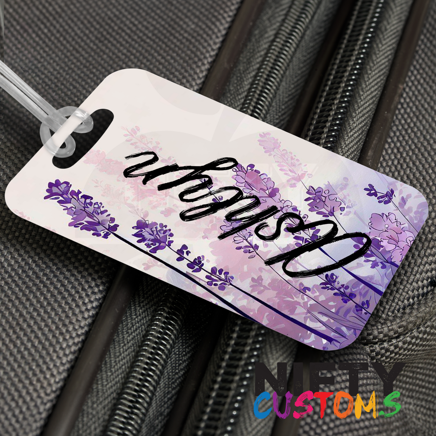 Lavender Luggage Tags