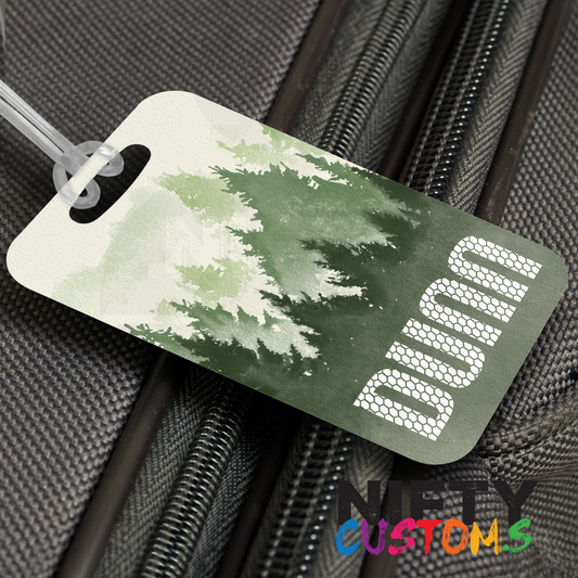 Misty Forest Luggage Tags