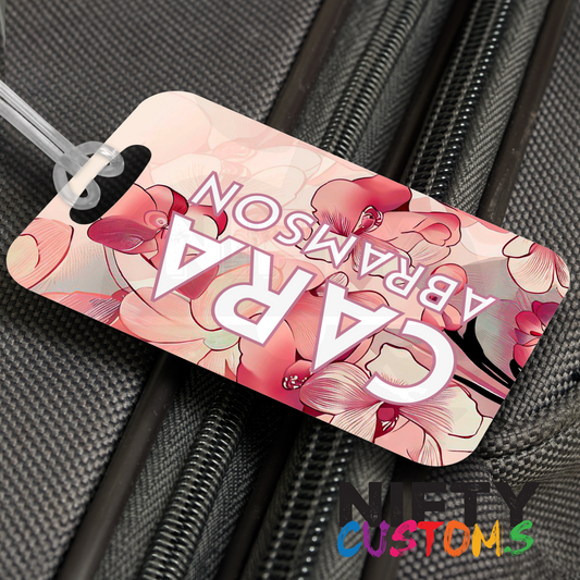 Orchid Luggage Tags