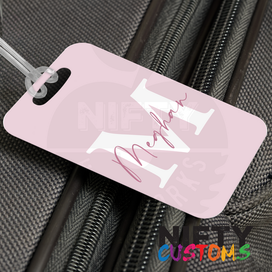 Script Monogram Luggage Tags